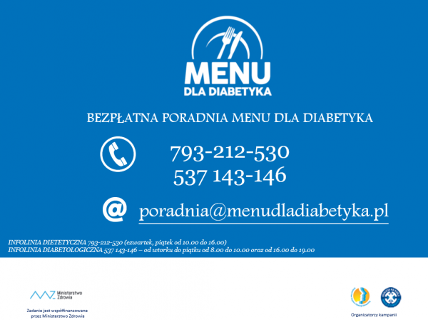 Menu dla Diabetyka: Diabetofon i poradnia on-line