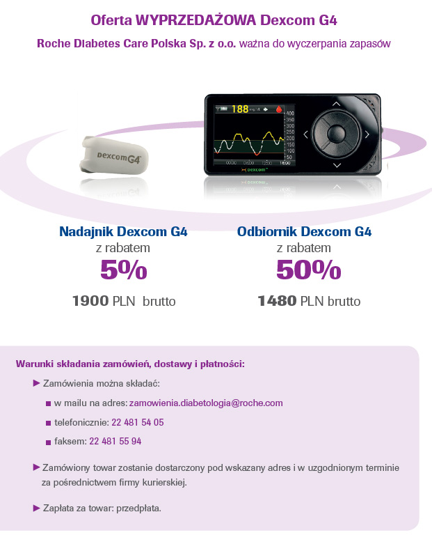 Oferta WYPRZEDAOWA Dexcom G4